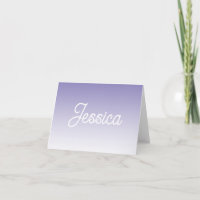 (Editable) Light Purple Colour Ombre & Your Text