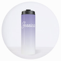 (Editable) Light Purple Colour Ombre & Your Text