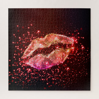 Editable Lip Illustration: Simple Graphic Design Jigsaw Puzzle
