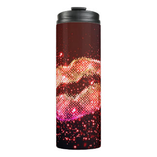 Editable Lip Illustration: Simple Graphic Design Thermal Tumbler