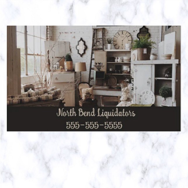 Editable Liquidators and Antique Dealers Business Card (Creator Uploaded)