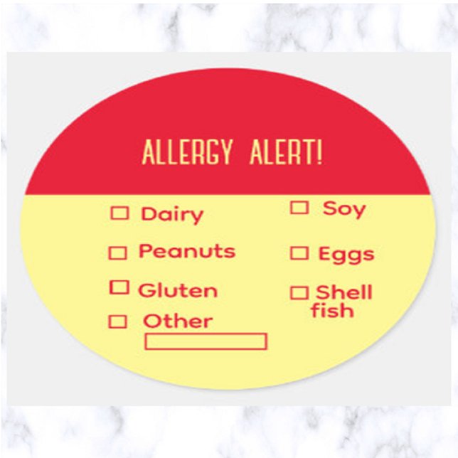 Editable List of Allergy Alerts Sticker (Creator Uploaded)