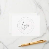 Editable logo cue cards