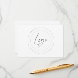 Editable logo cue cards