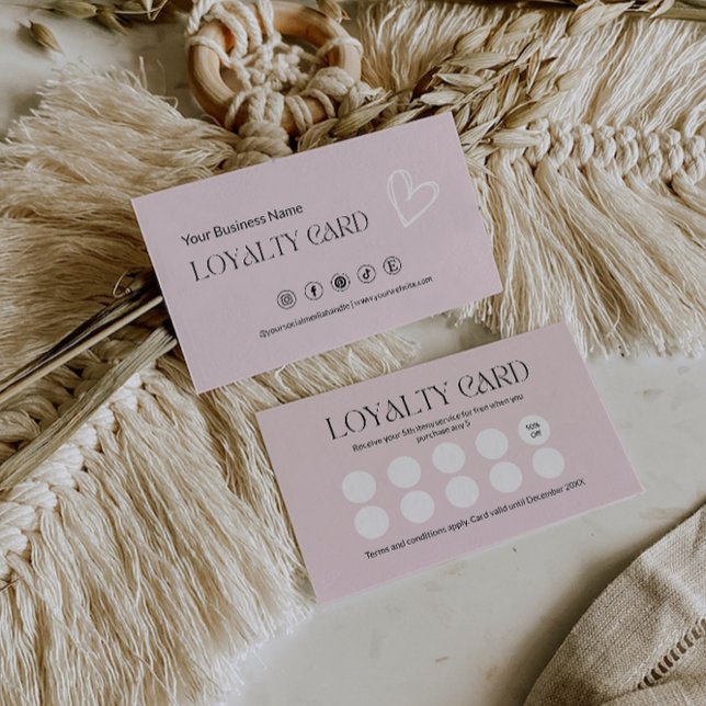 Editable Loyalty Card Template, (Editable Loyalty Card Template,)