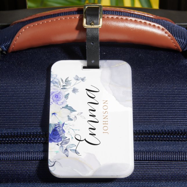 Editable luggage tag Women's luggage tag template  (Front Insitu 2)