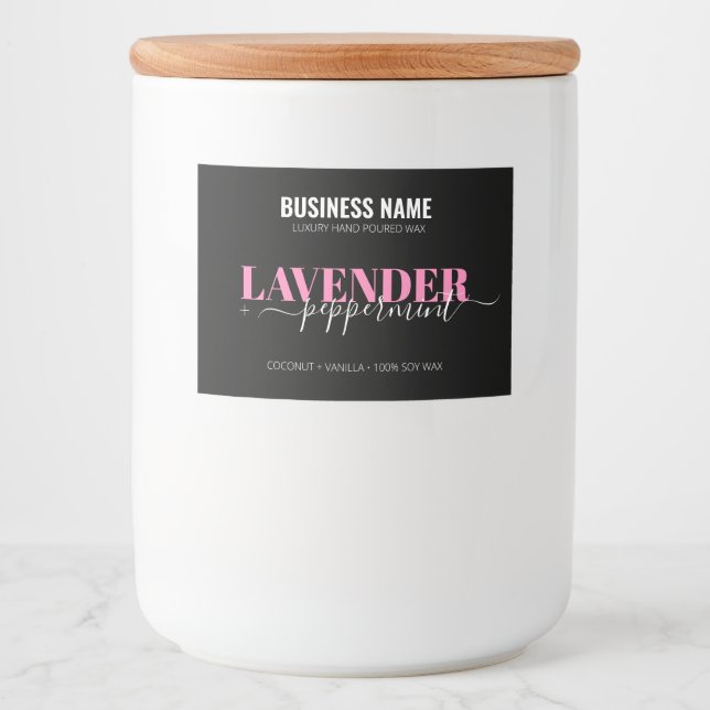 Editable Luxury Candle Label Template Personalized (Front)