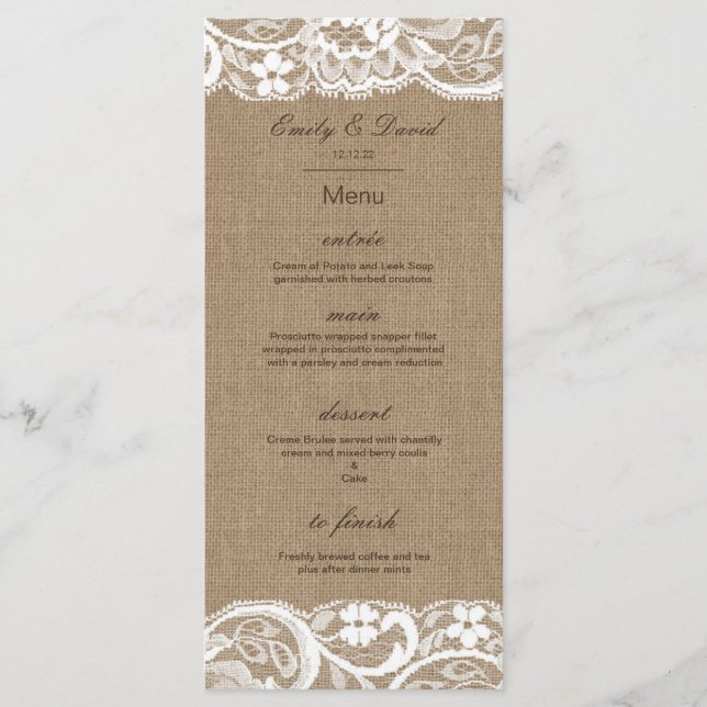 Editable Menu, Wedding Menu, Baby Shower, Bridal   Menu (Front)