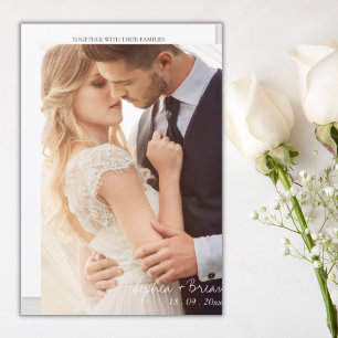 Editable Minimalist wedding invitation template