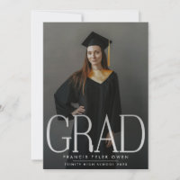 Editable Modern High School Photo Graduation