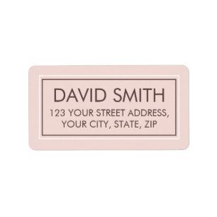 Editable Modern minimal return address  Label