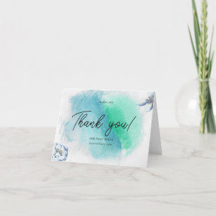 Editable Modern Minimalist Business Purchas  Thank You Card