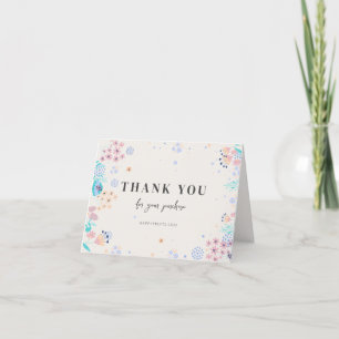 Editable Modern Minimalist Business Purchas Thank You Card