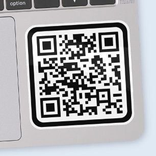 Editable Modern QR code Black White or Any Colou