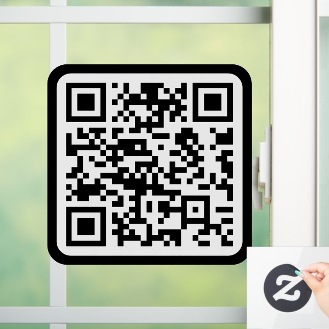 Editable Modern QR code | Black White or Any Colou (Home)