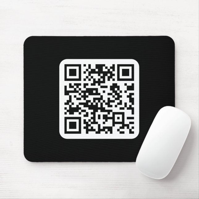 Editable Modern QR code | Black White or Any Colou Mouse Pad (With Mouse)