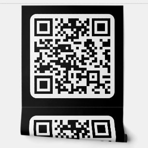 Editable Modern QR code Black White or Any Colou Wallpaper