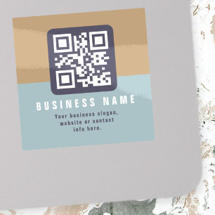 Editable Modern QR code Template   Muted Colours