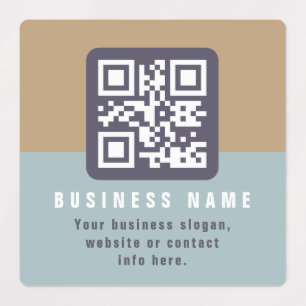 Editable Modern QR code Template Waterproof