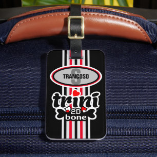 Editable Monogram Initial Trini to de Bone Luggage Tag
