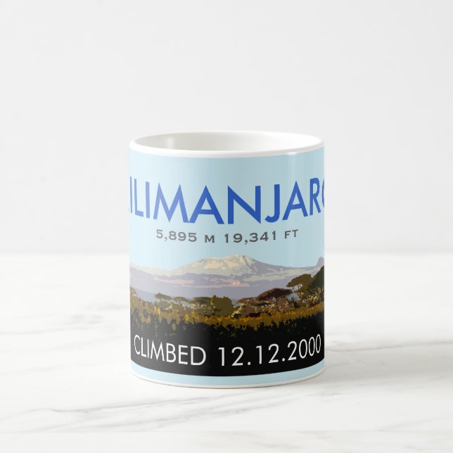 Editable Mount Kilimanjaro Climb Commemorative Coffee Mug (Center)