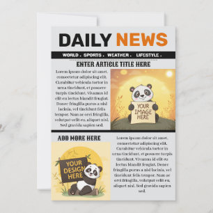 Editable Newspaper Article Template