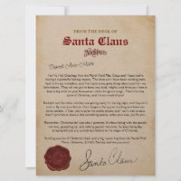 Editable North Pole Christmas Letter From Santa 