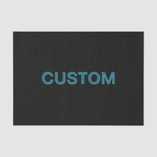 Editable Outlined Lettering w/Drop Shadow  Tissue Paper