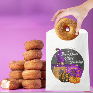 Editable Party in the Patch Halloween Treat Bags