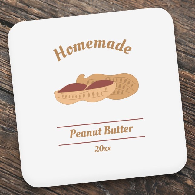Editable Peanut Butter Label Sticker (Peanut Butter Label Sticker)
