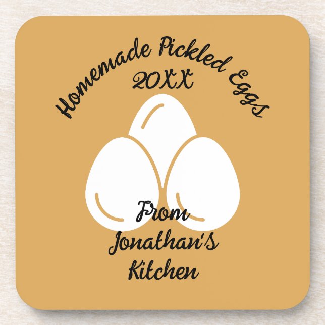 Editable Pickled Eggs Coaster (Front)