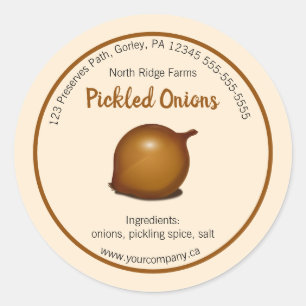 Editable Pickled Onions Label