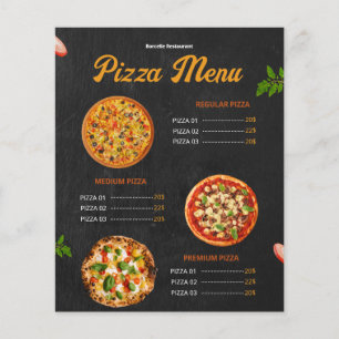 Editable Pizza Menu Pizzaria Restaurant Menu