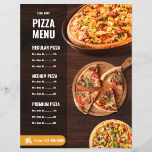 Editable Pizza Menu pizzeria Restaurant Menu