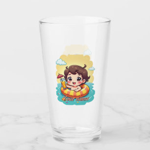 Editable Pool Ring with Drink Art Glass