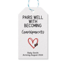 Editable Pregnancy Announcement Gift Tag