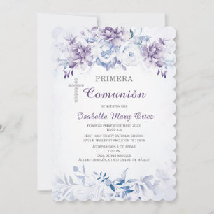 EDITABLE Primera Comunion Invitation