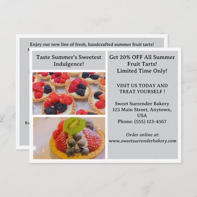 Editable Promotional and Discount Offers Business  Postcard (Front/Back)