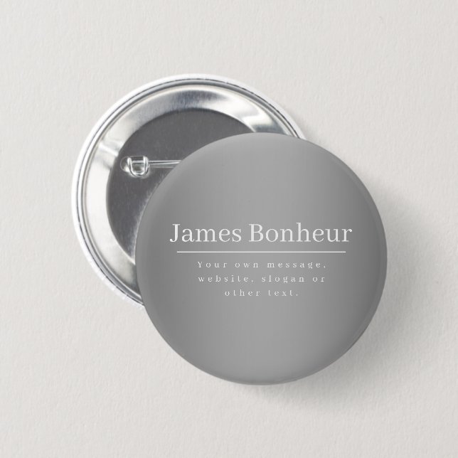 Editable Promotional Template for Business etc. 6 Cm Round Badge (Front & Back)