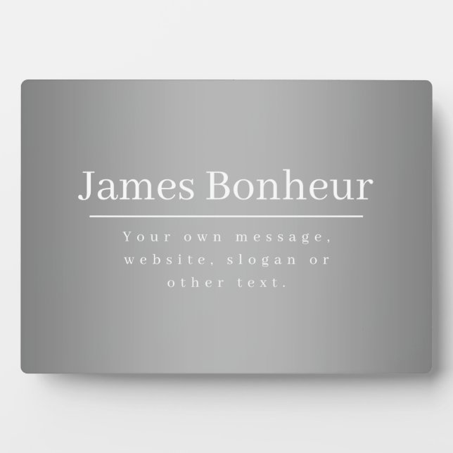 Editable Promotional Template for Business etc. Plaque (Front)