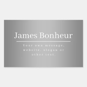 Editable Promotional Template for Business etc. Rectangular Sticker