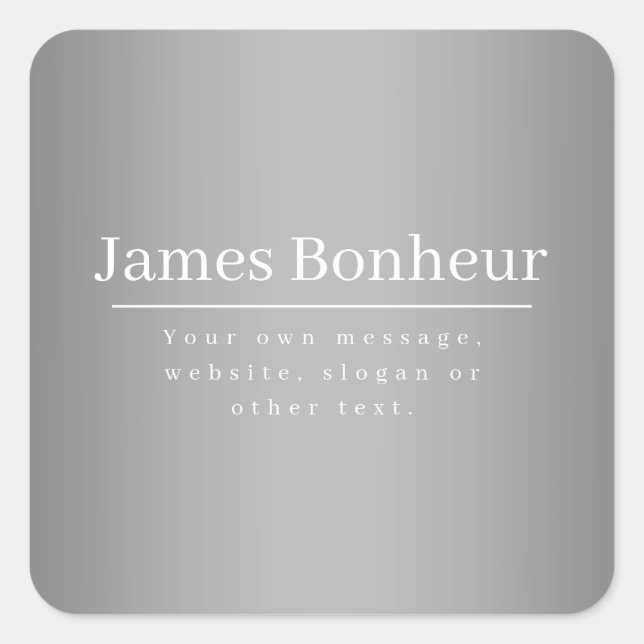 Editable Promotional Template for Business etc. Square Sticker (Front)