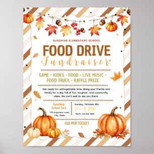 Editable pumpkin sale Fundraiser Flyer Poster