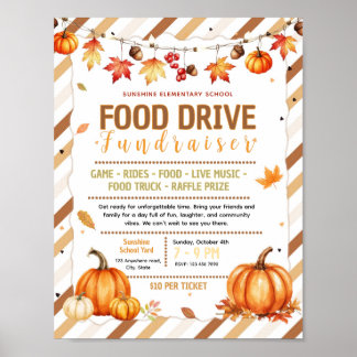 Editable pumpkin sale Fundraiser Flyer Poster