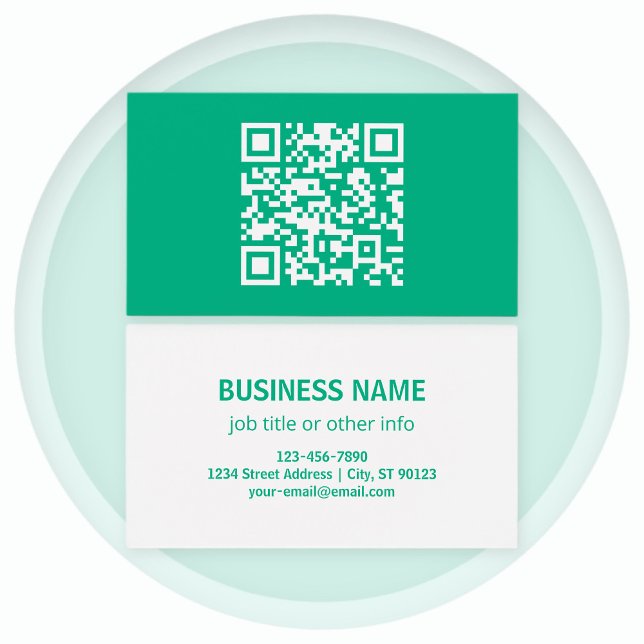 Editable QR Code Generate Your Own |  Teal Green  (Creator Uploaded)