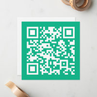 Editable QR Code Generate Your Own | Teal Green