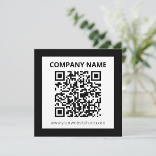 Editable QR code & Simple Customisable Design  Card
