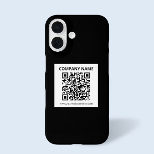 Editable QR code & Simple Customisable Design  iPhone 16 Case