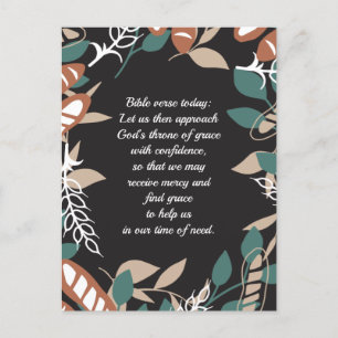 Editable quotes with bread pattern postcard