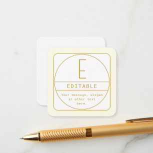 Editable Retro-modern Design Template Gold & White